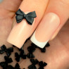 Molly Nails - Ozdoby do paznokci kokardki 3D czarne, 100szt