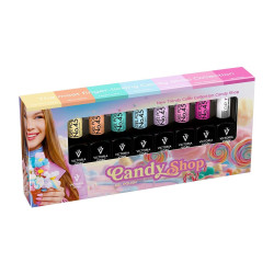 Victoria Vynn - Zestaw lakierów z kolekcji Candy Shop + Żel TOP IT No Wipe