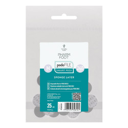Pharm Foot - SPONGE LAYER - Wymienne nakładki ścierne na PODO DISC w woreczku 240 M, 25szt