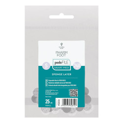 Pharm Foot - SPONGE LAYER - Wymienne nakładki ścierne na PODO DISC w woreczku 240 S, 25szt