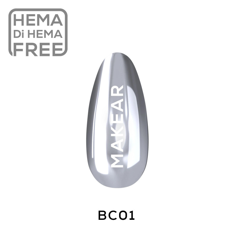 Makear - BC01 - Pyłek w Płynie Chrome Silver, 5ml