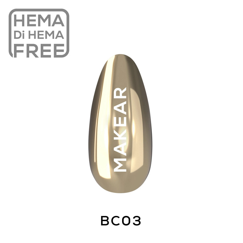 Makear - BC03 - Pyłek w Płynie Chrome Gold, 5ml