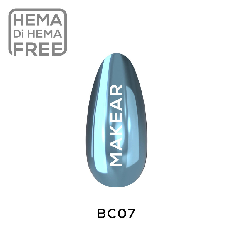 Makear - BC07 - Pyłek w Płynie Chrome Blue, 5ml