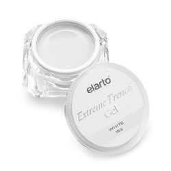 Elarto - Extreme French Gel - Żel śnieżnobiały do frencha, White 15g
