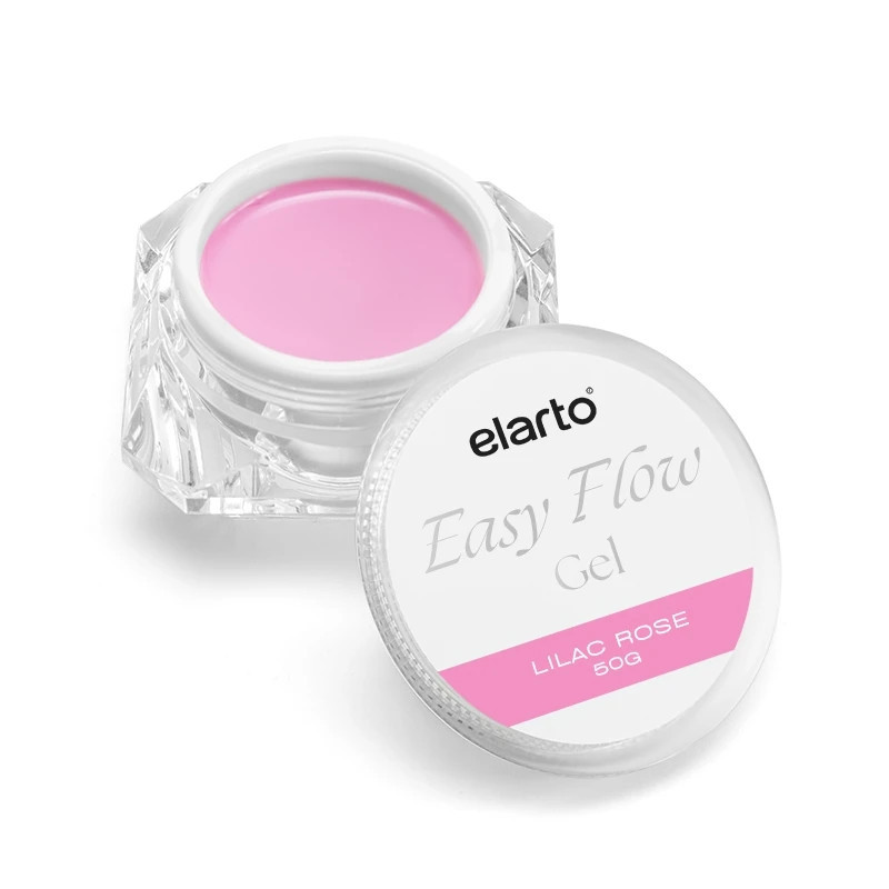 Elarto - Easy Flow Gel - Żel budujący różowy Lilac Rose, 50g