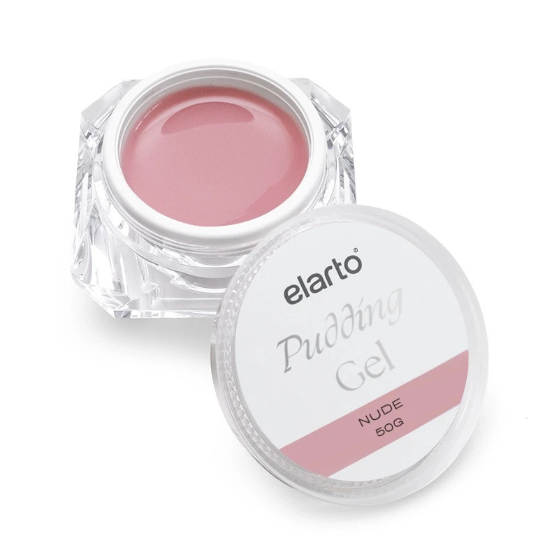 Elarto - Pudding Gel - Żel budujący nude beżowo-różowy, 50g