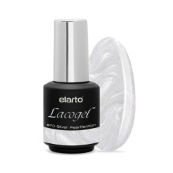 Elarto - Lacogel - Lakier hybrydowy Silver Pearlfection nr 970, 7ml