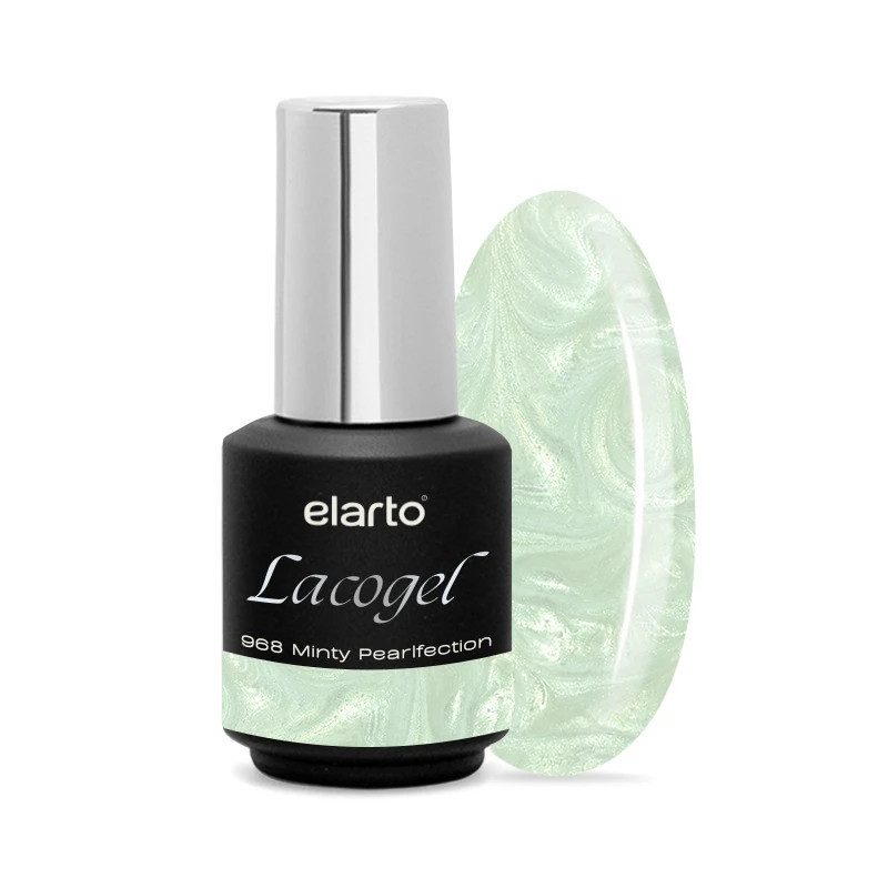 Elarto - Lacogel - Lakier hybrydowy Minty Pearlfection nr 968, 7ml