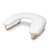 Clavier - Podpórka pod dłonie do manicure owal - miękka, biało-złota