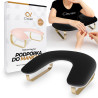 Clavier - Podpórka pod dłonie do manicure owal - miękka, czarno-złota