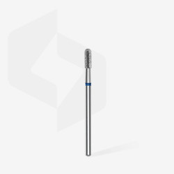 Staleks - EXPERT - Frez diamentowy cylinder zaokrąglony niebieski, średnica 2,3 mm, część robocza 6,5 mm