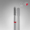Staleks - EXPERT - Frez diamentowy Cylinder zaokrąglony czerwony, średnica 2,3 mm, część robocza 6,5 mm