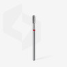 Staleks - EXPERT - Frez diamentowy Cylinder zaokrąglony czerwony, średnica 2,3 mm, część robocza 6,5 mm