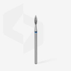 Staleks - EXPERT - Frez diamentowy płomień niebieski, średnica 2,3 mm, część robocza 8 mm