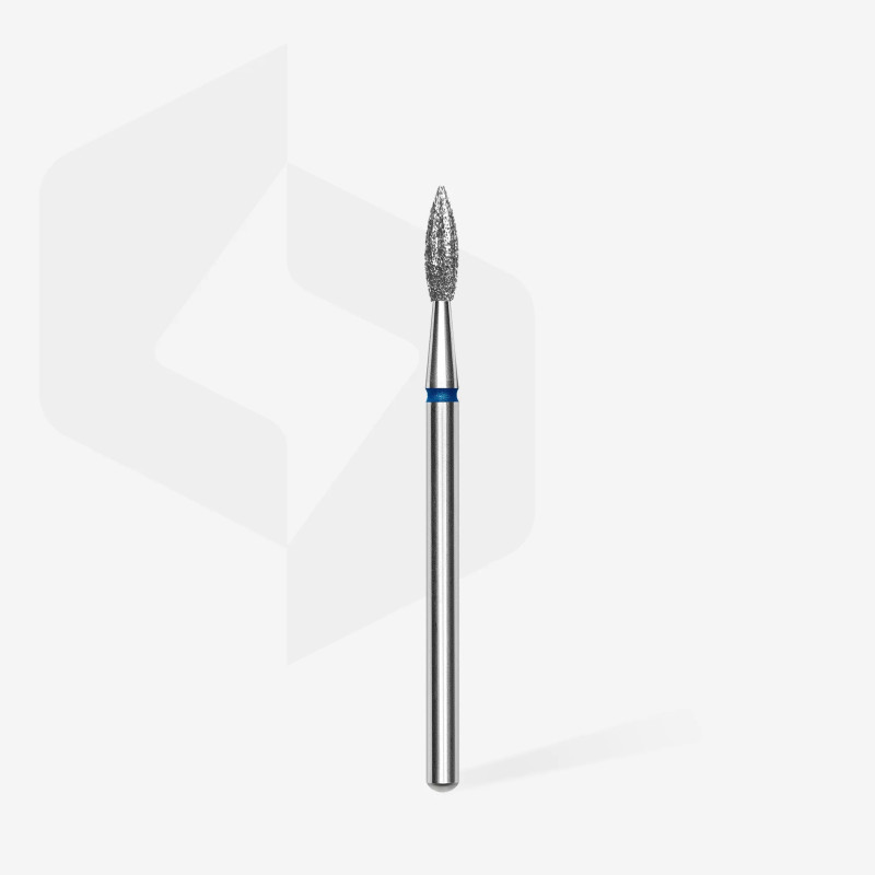Staleks - EXPERT - Frez diamentowy płomień niebieski, średnica 2,3 mm, część robocza 8 mm
