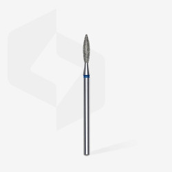 Staleks - EXPERT - Frez diamentowy płomień niebieski, średnica 2,3 mm, część robocza 10 mm