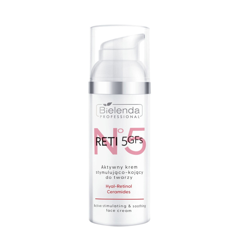 Bielenda - Reti 5GFs - Aktywny krem stymulująco-kojący do twarzy, 50ml