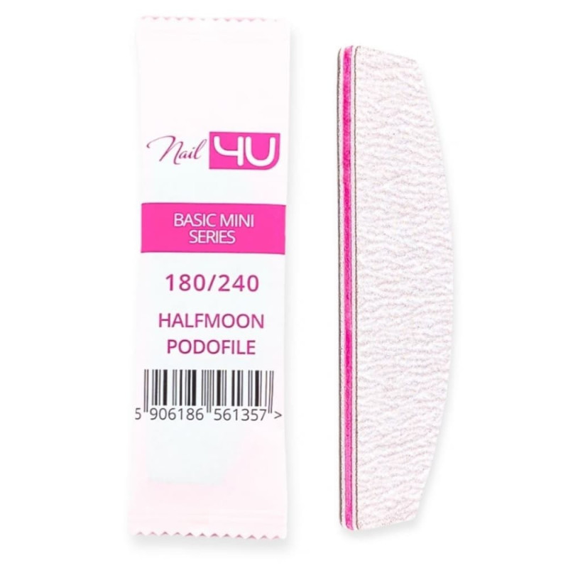 NAIL4U - Pilnik Podofile Basic Mini Łódka 180/240, 25szt