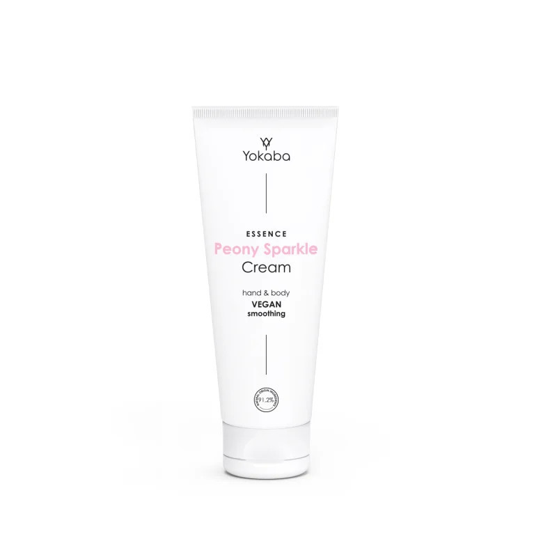 Yokaba - Peony Sparkle Cream - Rozświetlający krem do ciała z drobinkami, 75ml