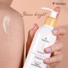 Yokaba - Peony Sparkle Cream - Rozświetlający krem do ciała z drobinkami, 230ml