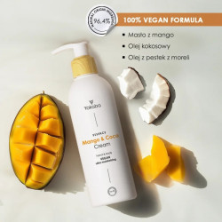 Yokaba - Mango & Coco Cream - Nawilżający krem do dłoni i ciała, 240ml