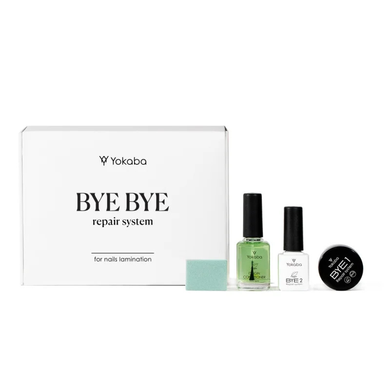 Yokaba - Bye Bye Repair System - Zestaw do laminacji paznokci z odżywką Origin