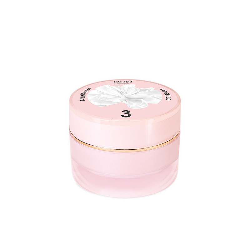 EM Nail - Art Gel 3D Angel Sculpt 3 - mleczny żel do zdobień, 5g