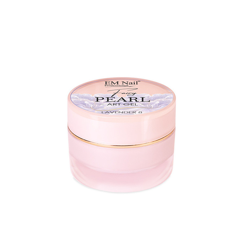 EM Nail - Fairy Pearl Art Gel Lavender 8 - perłowy żel do zdobień 3D