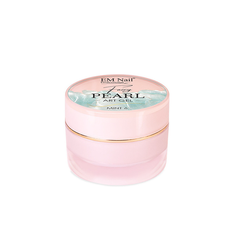 EM Nail - Fairy Pearl Art Gel Mint 6 - perłowy żel do zdobień 3D