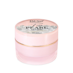EM Nail - Fairy Pearl Art Gel White 1 - perłowy żel do zdobień 3D