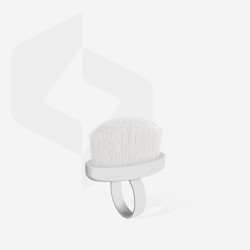 Staleks - Expert 03 Mini Manicure - Pierścień z szczoteczką do oczyszczania paznokci z kurzu, 10szt
