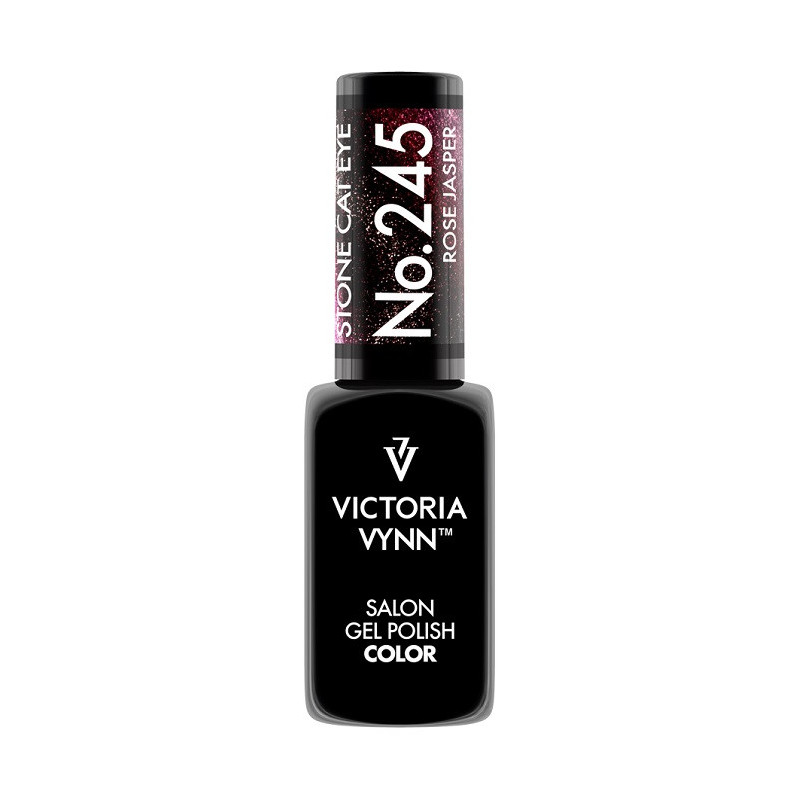 VICTORIA VYNN gel polish color 245 STONE CAT EYE ROSE JASPER 8ml - 1