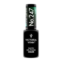 VICTORIA VYNN gel polish color 247 STONE CAT EYE JADEIT 8ml - 1