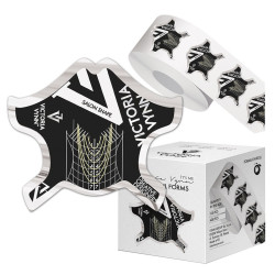 VICTORIA VYNN SALON NAIL FORMS Formy do budowania paznokci czarne 400szt - 1