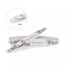 Aba Group - 50 sztuk Pilników do paznokci FLAMING PÓŁKSIĘŻYC 180/240 SLIM