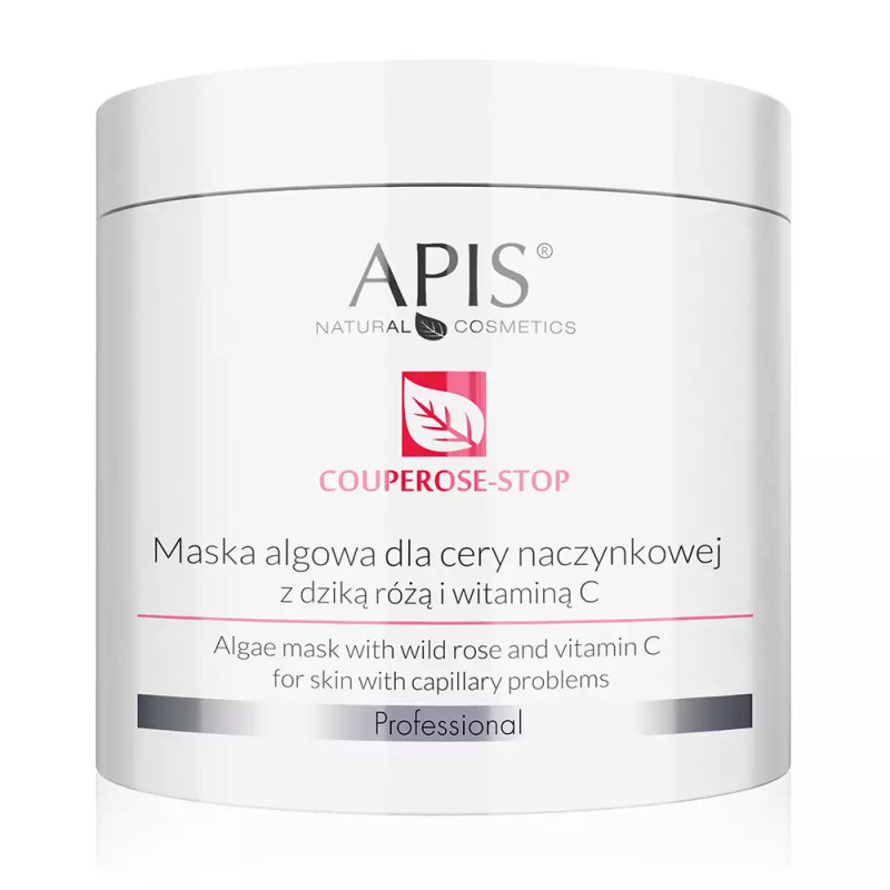 COUPEROSE - STOP APIS Maska algowa dla cery naczynkowej z dziką różą i witaminą C 200g