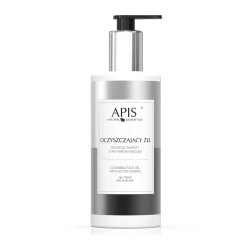 APIS Oczyszczający żel do mycia twarzy z aktywnym węglem 300ml - 1