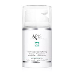 APIS Mix kwasów do eksfoliacji Fitowy + Pirogronowy + Mlekowy + Ferulowy 40% 50ml - 1
