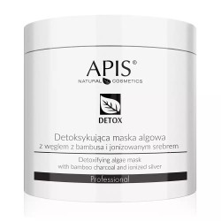 DETOX APIS Detoksykująca maska algowa z węglem z bambusa i jonizowanym srebrem 250g - 1