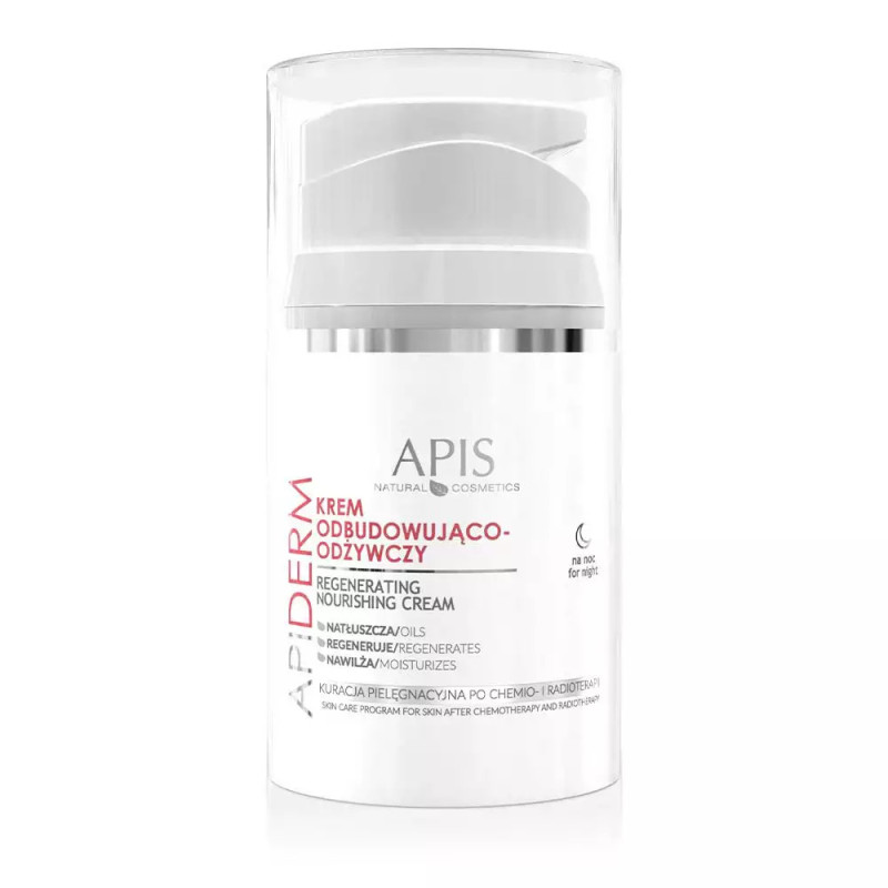 Apis 52575 Apiderm Krem odbudowująco-odżywczy do twarzy na noc 50 ml - 1