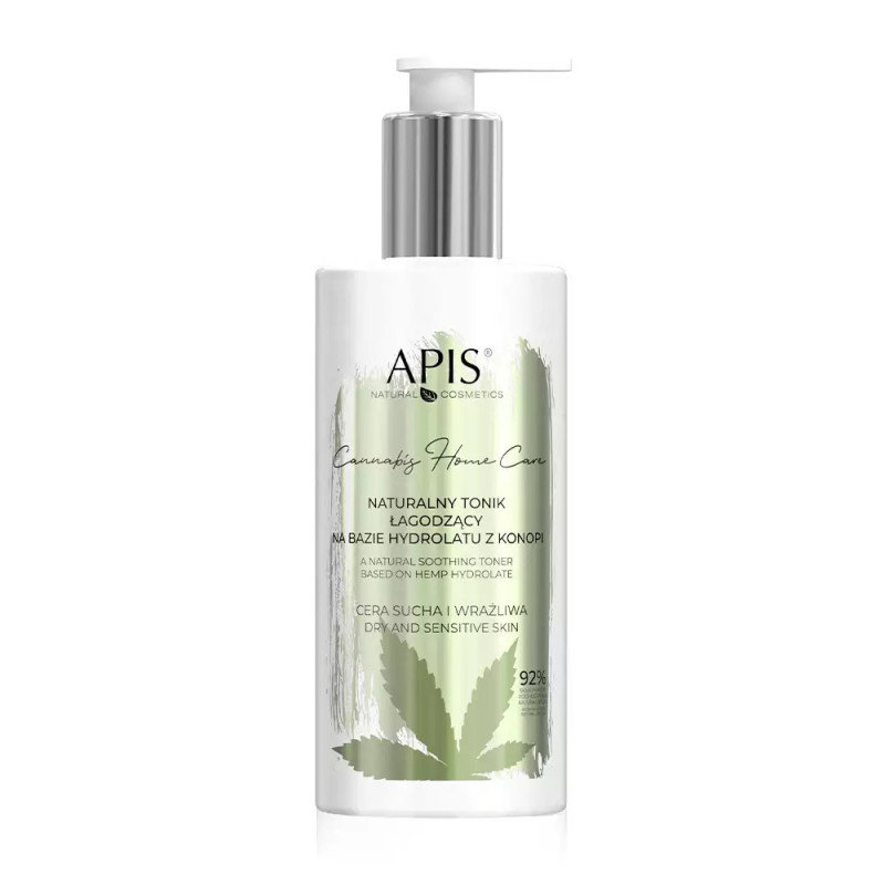 CANNABIS HOME CARE APIS Naturalny tonik łagodzący na bazie hydrolatu z konopi 300ml - 1