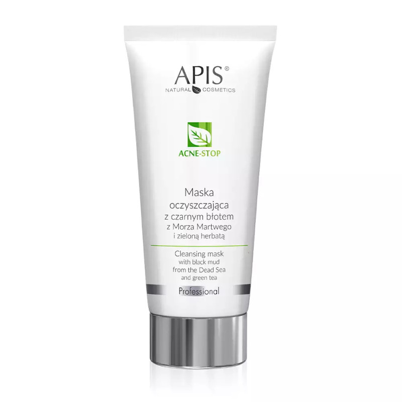 ACNE-STOP APIS Maska oczyszczająca z czarnym błotem i zieloną herbatą 100ml - 1