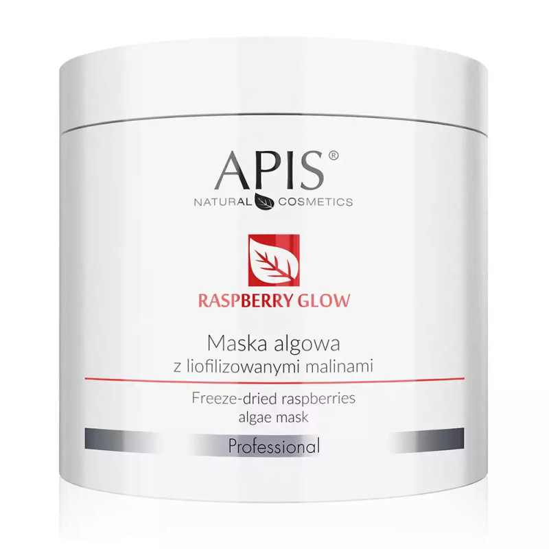 RASPBERRY GLOW APIS Maska algowa z liofilizowanymi malinami 200g - 1