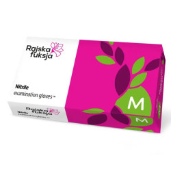 DOMAN Rękawice nitrylowe w kolorze fuksji RAJSKA FUKSJA rozmiar M