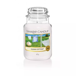 Yankee Candle - świeca duża Clean Cotton 623g