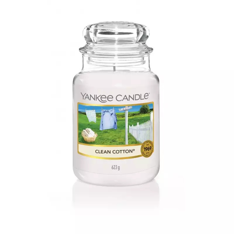 Yankee Candle - świeca duża Clean Cotton 623g