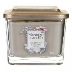Yankee Candle - kwadratowa świeca z trzema knotami Sunlight Sands 347g