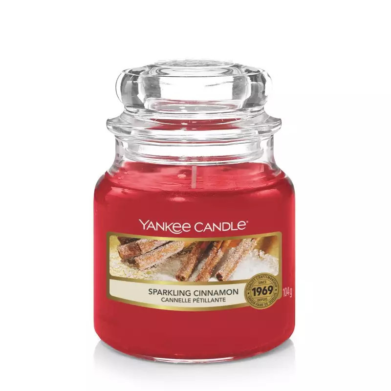 Yankee Candle - świeca mała sparkling cinnamon 104g