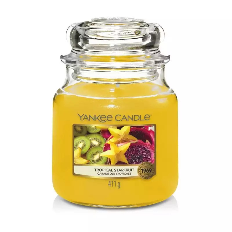 Yankee Candle - świeca średnia Tropical Starfruit 411g