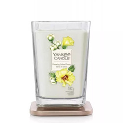 Yankee Candle - ELEVATION Duża kwadratowa świeca zapachowa Blooming Cotton Flower 552g